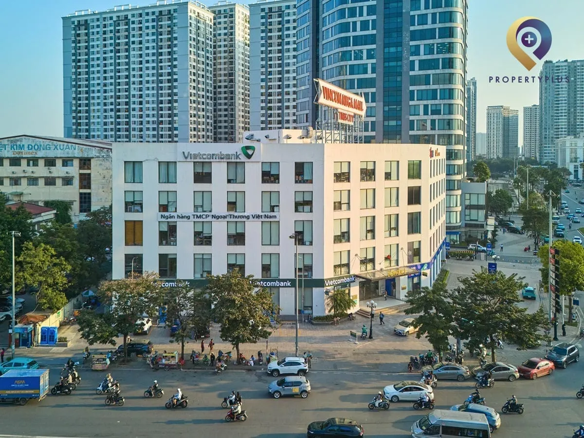 Tower 1 Times City office building exterior overview in Hanoi